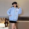 Girls' Spring Autumn Long Ears Hooded Thickened Sweatshirt - Kids' Top