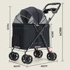 Outdoor Large Foldable Dog Pet Stroller Teddy Medium Luxury Dog Strollers Lightweight Cat Trolley with Wheel Pets Products