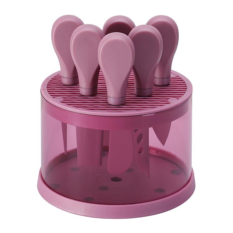 Stainless Steel 6-Piece Cheese Knife Set with Fork and Shovel for Western Dining