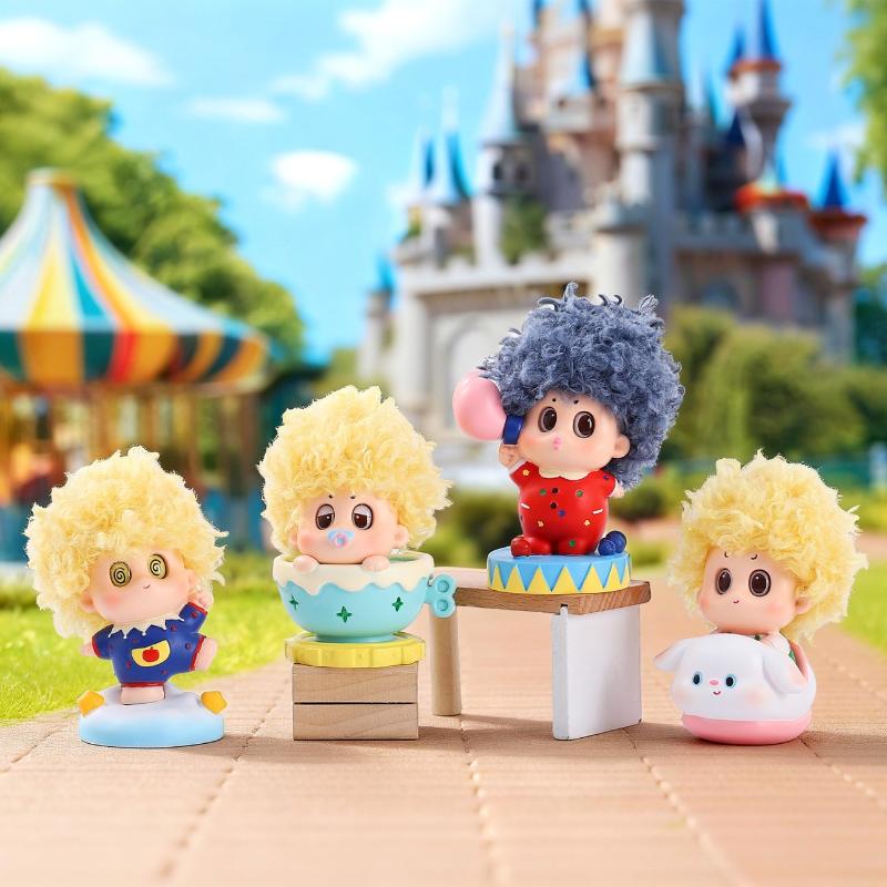 Curly-Haired Baby Series Blind Box Figures Cute Action Figures Collectible Toys For Mystery Box Birthday Gift Home Decorations
