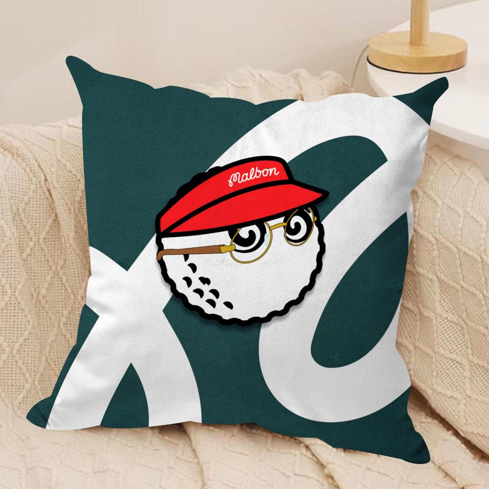Fashion MMalbon GGolf Cushion Cover Soft Plush Fabric DoubleSided Printed Sofa Cushion Cover for All Seasons Home Decor Gift
