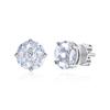 Silver 925 Simulant Diamond Delight Circle Earrings