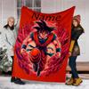 Coperta Personalizzata con Nome - Design Stampa Dragon Ball, Coperta per Divano, Letto, Viaggio, Campeggio - Morbida e Calda, Ottimo Regalo