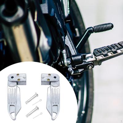 Electric Bike Rear Pedals Footrests Replacement Parts for Motorcycles with Foldable Features