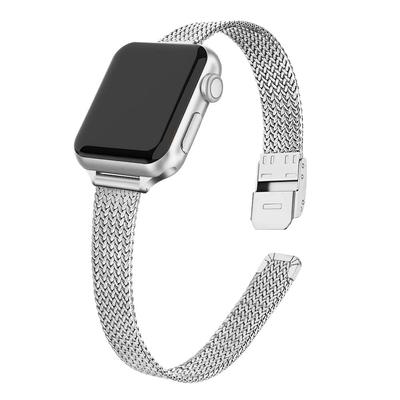 For  Watch Band 44mm 40mm 45mm 41mm Stainless Steel Metal Bracelet IWatch  Watch 3 4 5 SE 6 7