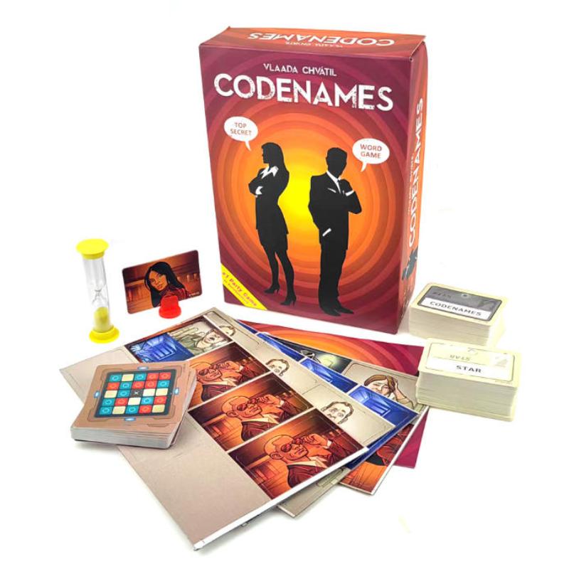 Codenames Strategy Board Game Card Game 2-8 Players Spymaster Party Game Family Game Night Ideal For Teamwork & Strategic Think