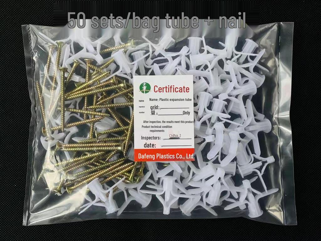 10 Airplane-Shaped Hollow Wall Plugs & Screws for Drywall Curtains