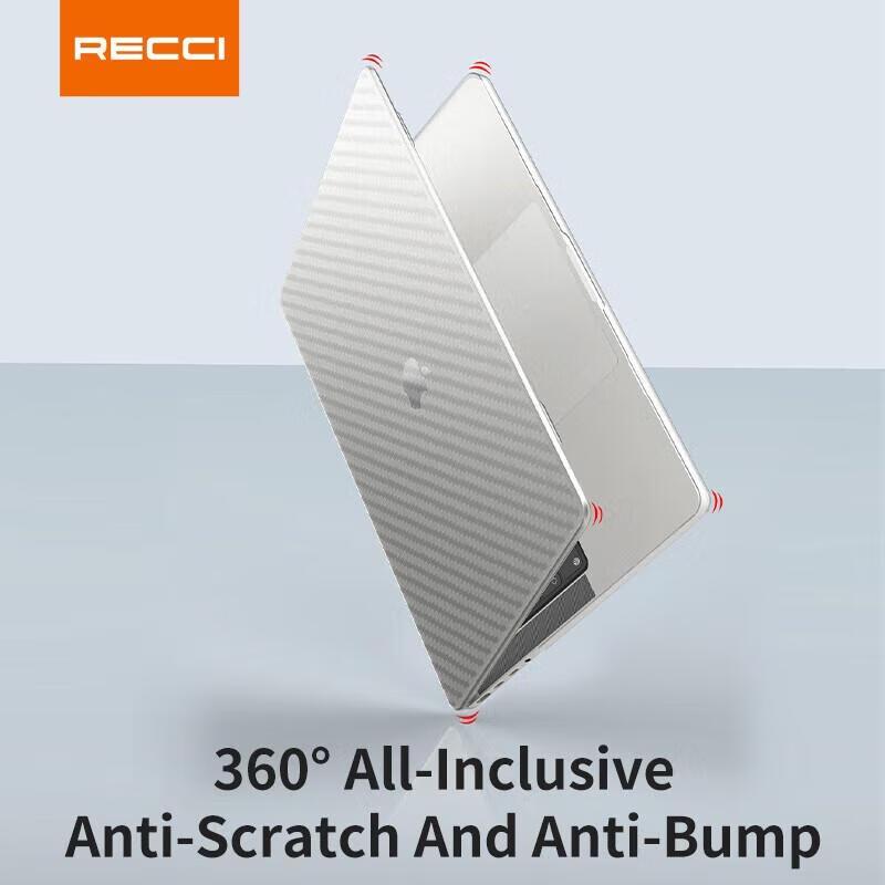 MacBook 16.2 Pro Carbon Fiber Texture Transparent Protective Case Set