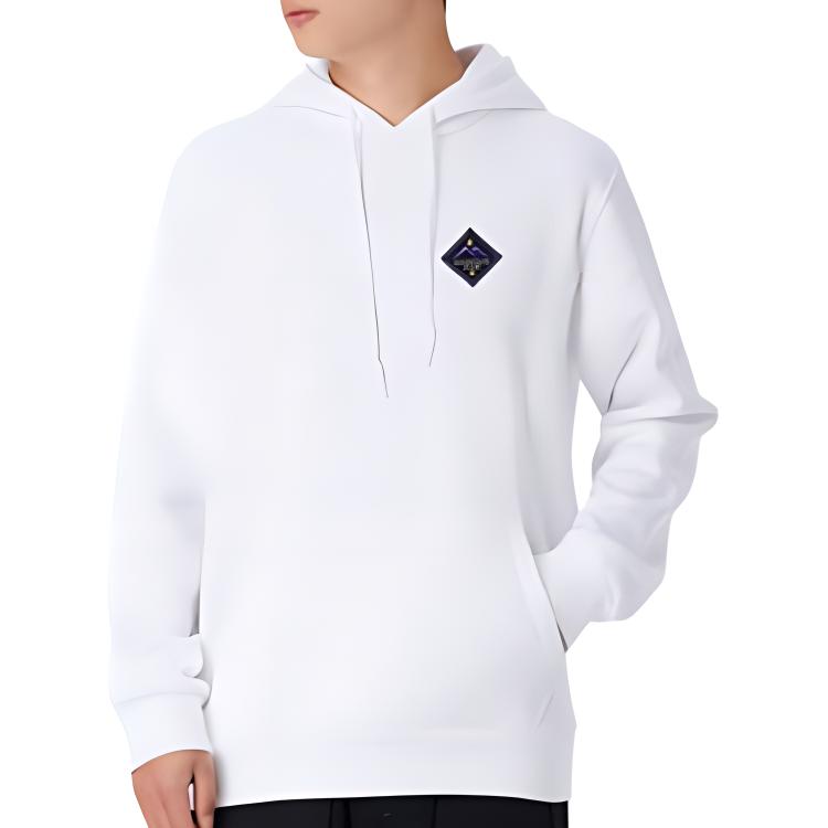 Converse Sweatshirts Men's White Hooded Moderate Regular 10021573-A02