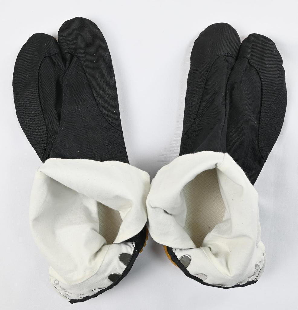 Aya Tabi with Kohaze Kineya Invincible Tabi [Kineya Tabi] [Black 5-Piece (Hand-Sewn Bottom)] 008-7004 (24.5)