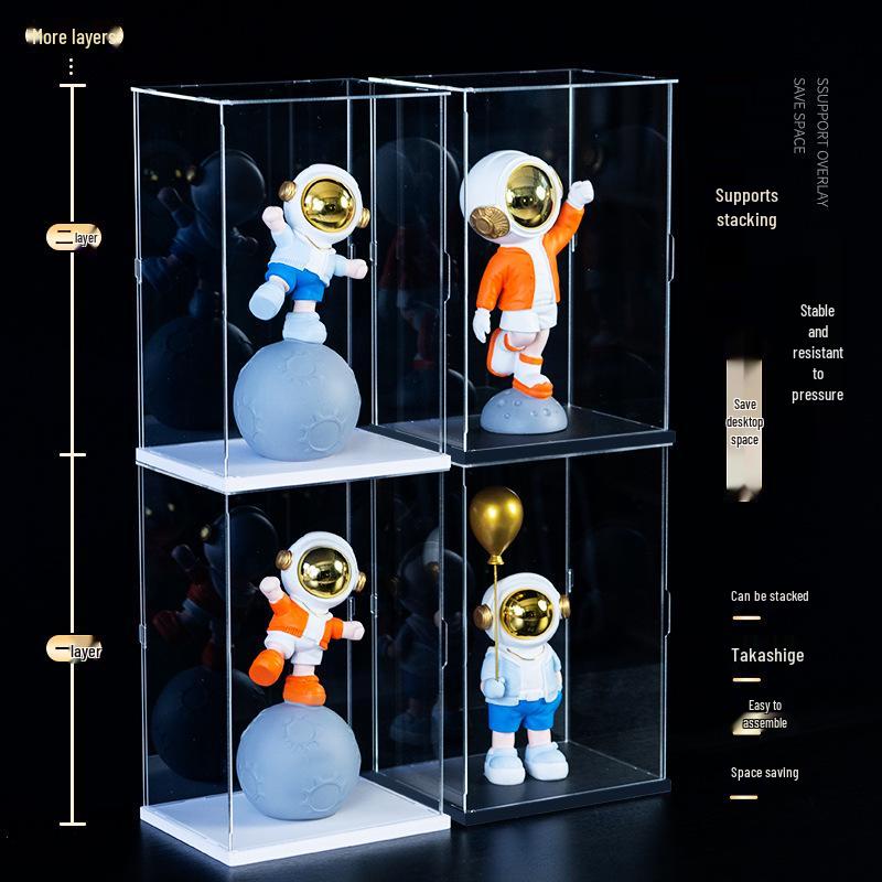 Acryl-Displaybox für Actionfiguren, Tonmodelle, Bausteine, Anime-Figuren, Puppen und zur Aufbewahrung