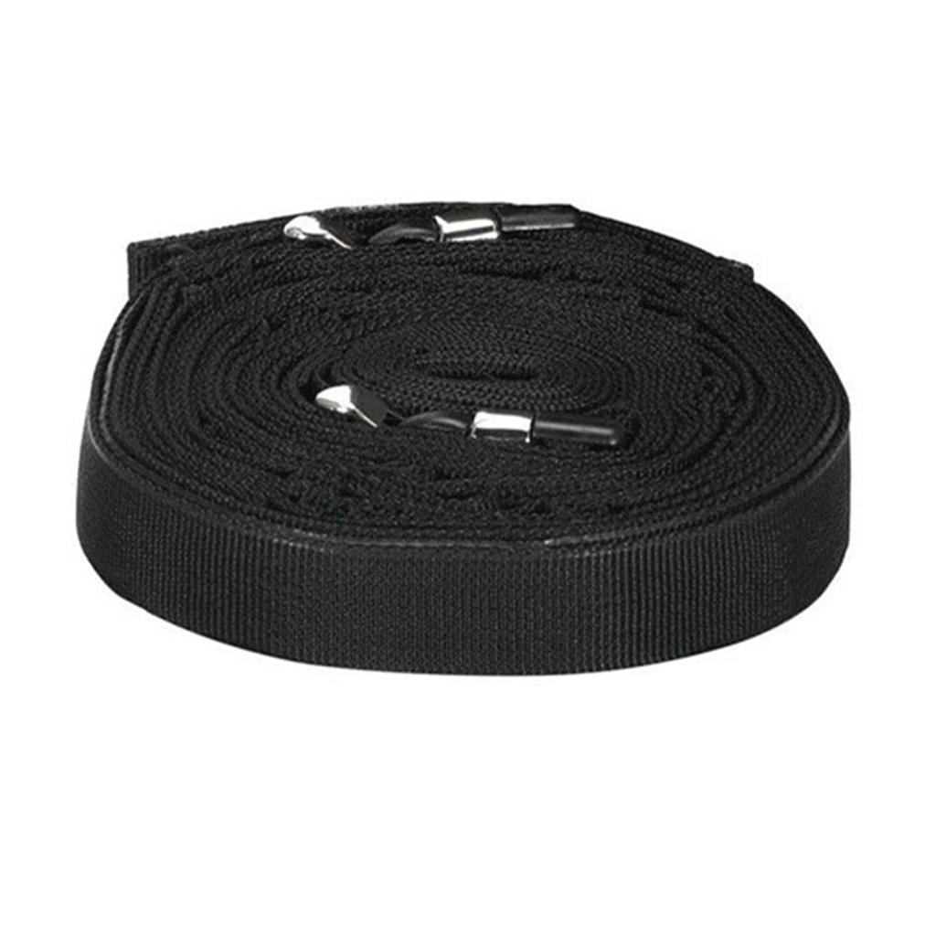 Camping Lanyard Outdoor Camping Clothesline Campsite Storage Strap Tent Lanyard with D Buckle Black