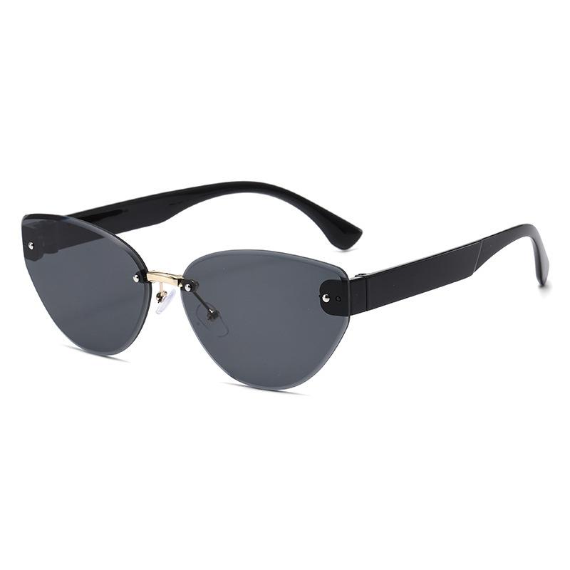

Sunglasses Women S Low-Cost High-Quality Cat Eye Age-Reducing Sunglasses Fashion Frameless Trimming Popular Trend