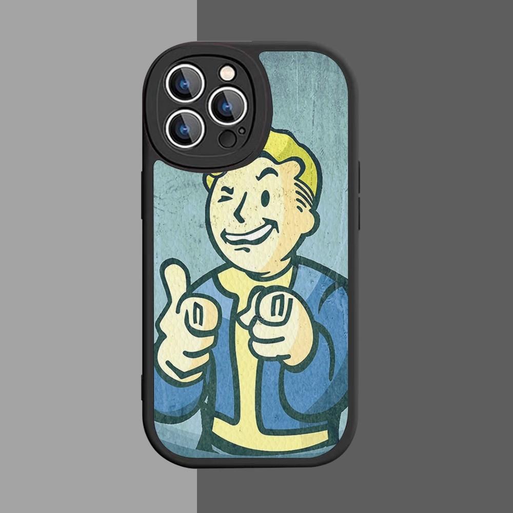 

F-Fallout S-Series 4 Cool Game Phone Case Hard Leather For IPhone 16 15 14 13 12 Mini 11 14 Pro Max Xs X Xr 7 8 Plus Fundas iPhone 14 pro