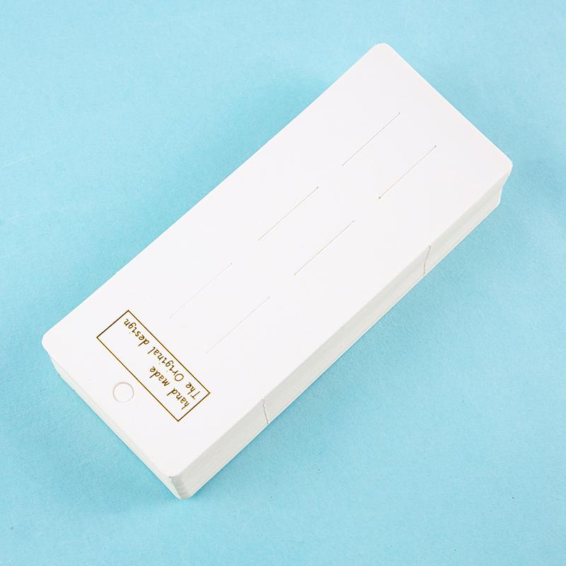 50Pcs White Paper Card Bow Hair Accessories Dispaly Card Diy Handmade Hair Clip Hairband Jewelry Packaging Price Tag Card