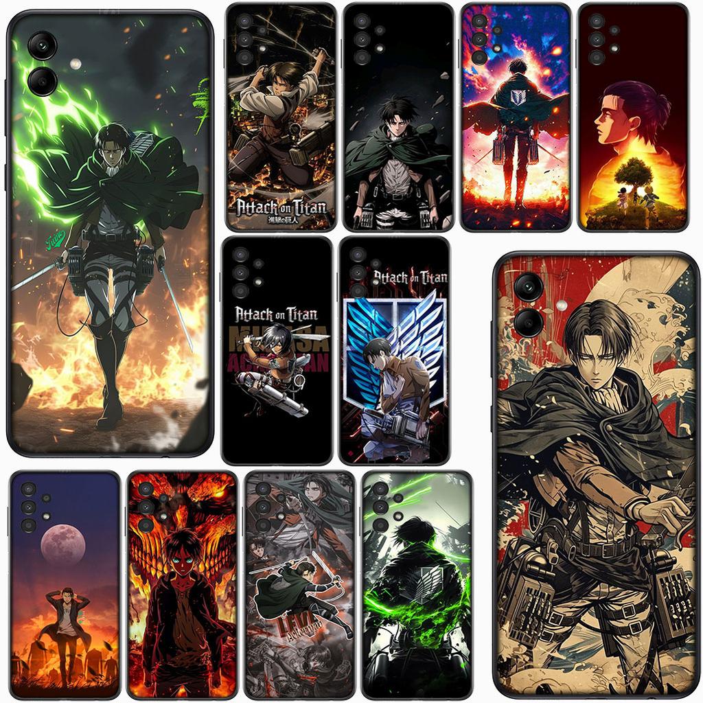 for Motorola Moto G86 G57 G67 G24 G15 G54 Power G13 G14 G34 G35 G45 G53 G55 G75 G72 Case Attack Levi on titan Eren Jaeger anime