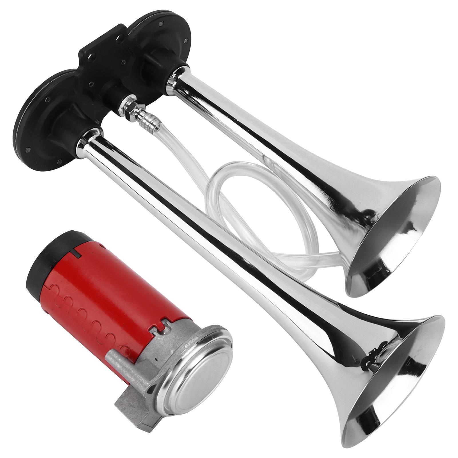 

Автомобильная двойная труба 12 В 150 дБ хромированная черная с компрессором для замены внедорожника мотоцикла лодки