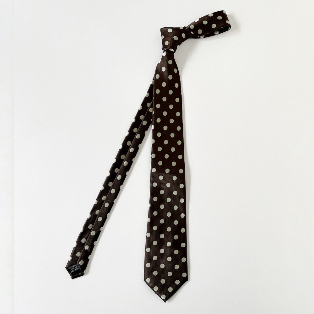 Casual Korean Leopard Print Necktie Wave Point Long JK Uniform Necktie Sweet Retro Belt Accessories Daily