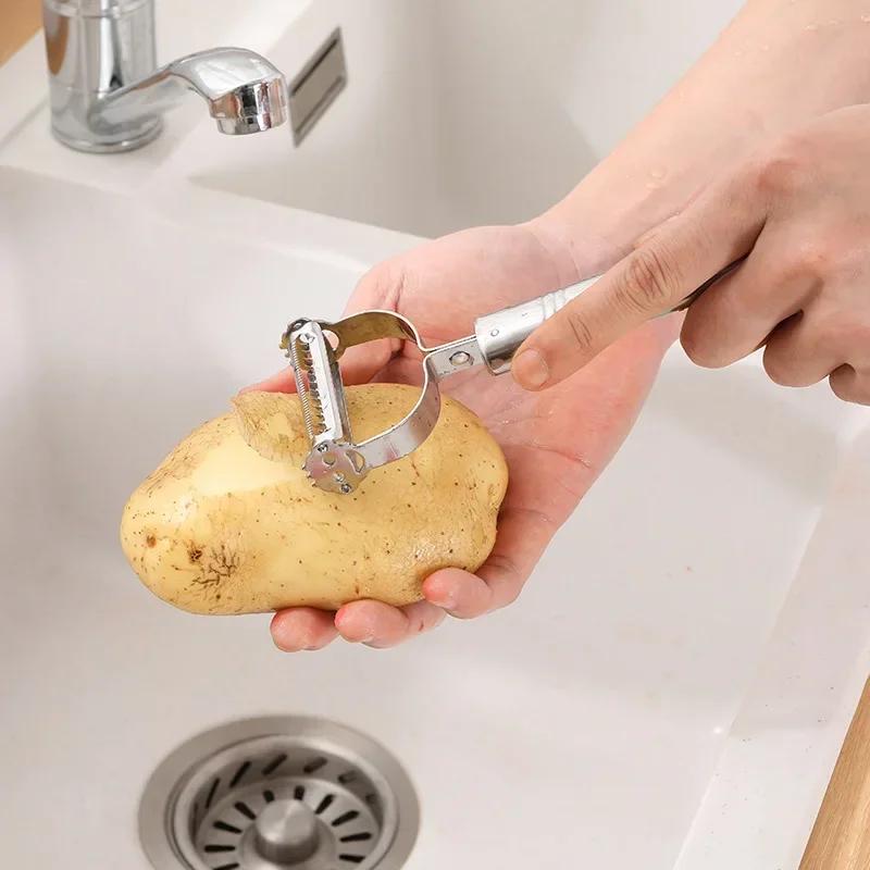 2in1 Stainless Steel Potato Cucumber Carrot Grater  Peeler Vegetables Fruit Peeler Vegetable Slicer High Quality Kitchen Tool
