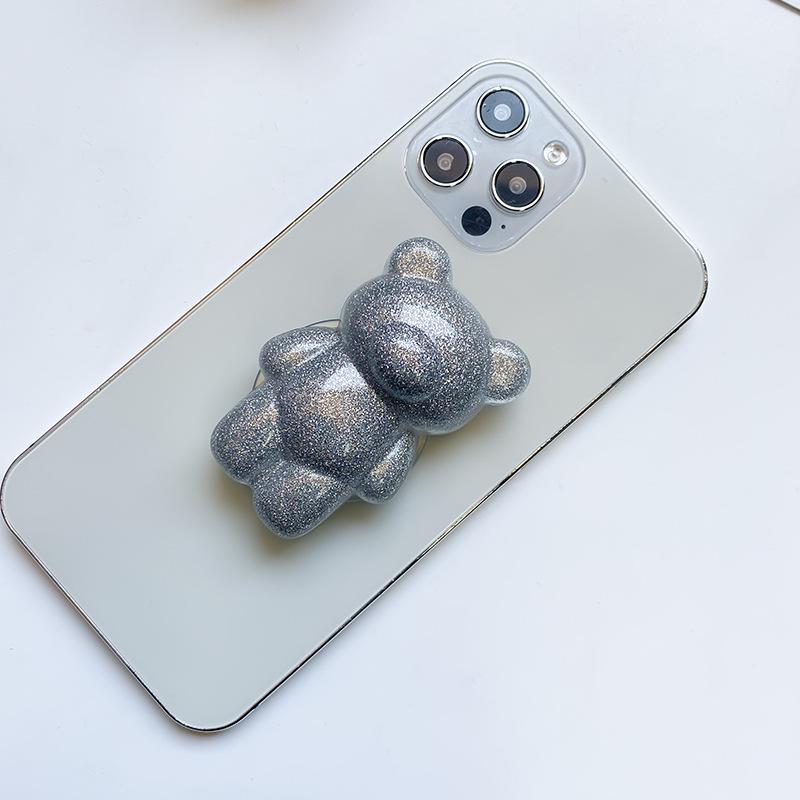 Mirror Bear Mobile Phone Airbag Bracket Paste Type Retractable Niche Simple Back Stick Desktop Support
