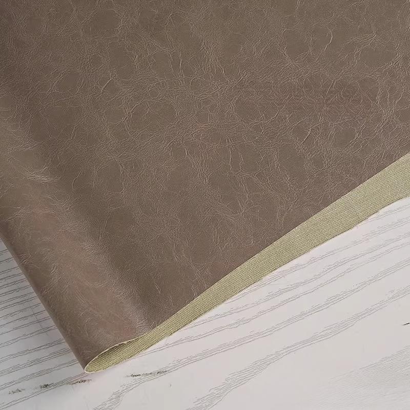 100x138cm PU Deri Kumaş Parlak Yumuşak Deri Yağlı Mumlu Deri Tasarımcı Su Geçirmez Kendin Yap Dikiş Ceket Pantolon Trend Giysiler İçin