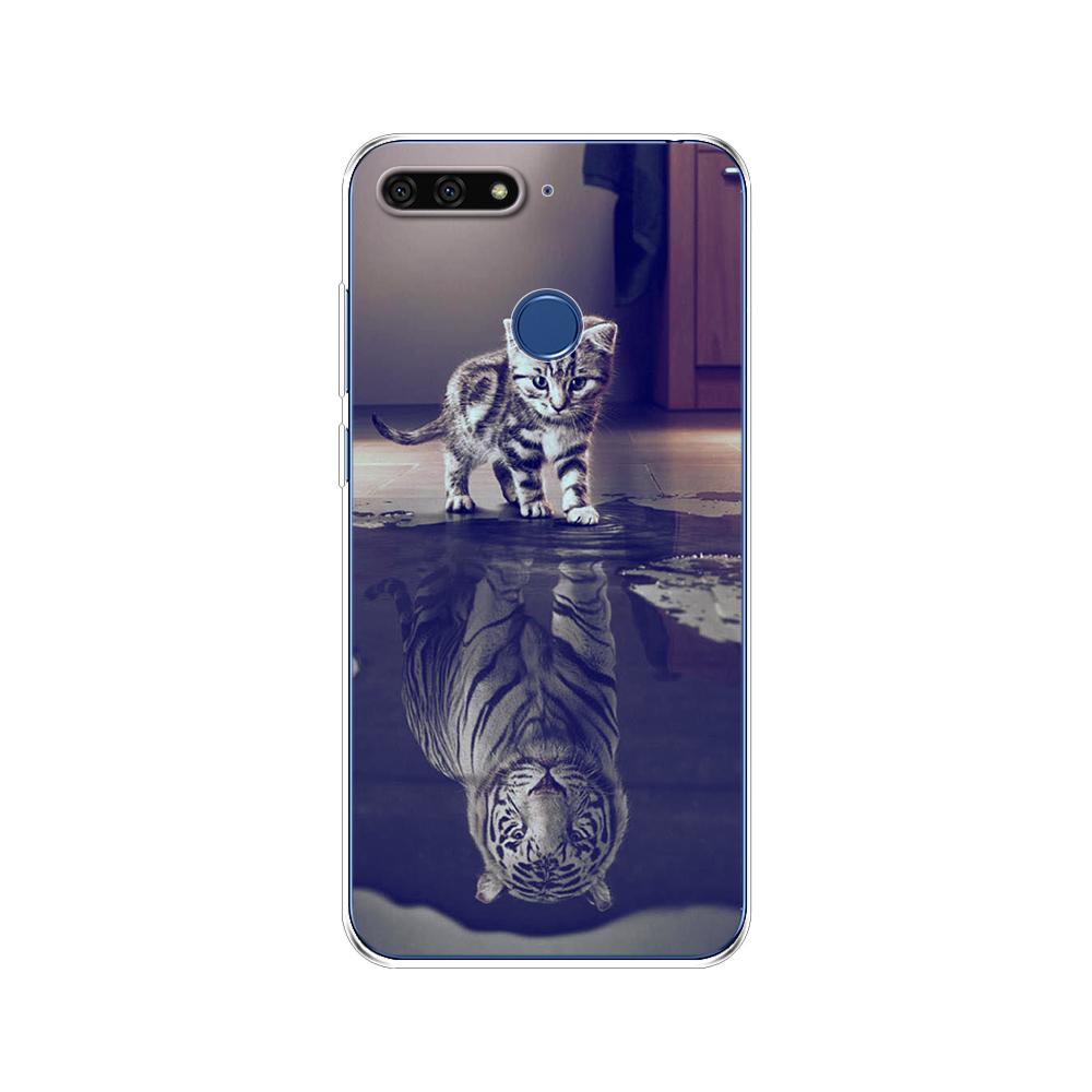 For Huawei Honor 7C 5.7 Inch Case Cover Soft Silicone TPU Cute Cover Back Protective Phone Case For Huawei Honor 7c Aum-L41 Bags