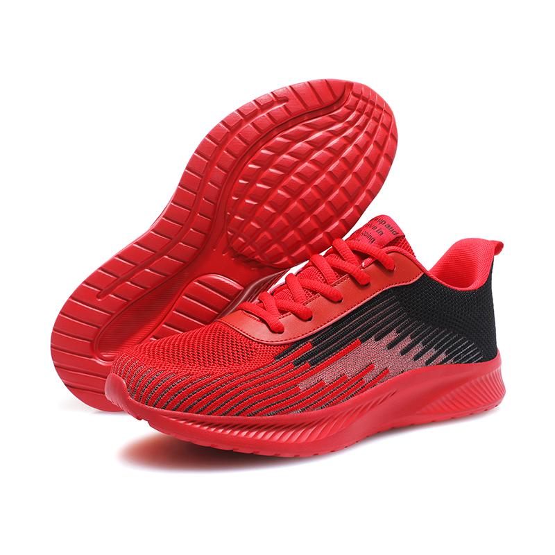 Male Sneakers 2025 New Mesh Thick Sole Lace Up Casual Outdoor Anti Slip Comfortable Soft Sole Breathable Running Shoes for Men