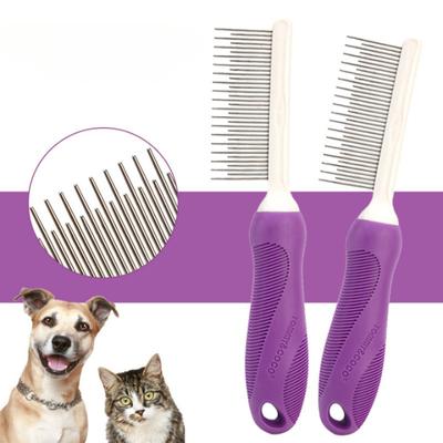 Haustierkamm, langes und kurzes Haar, weiche Bürste zur Reinigung des Hundehaarpflegesets, entfernt Haarknoten und Verwicklungen