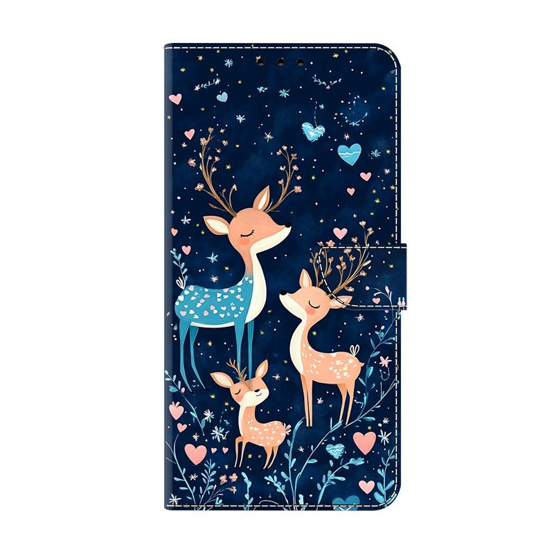 Edge60Pro/Edge60Fusion Smile Deer Case for Moto G86 G56 G85 G55 G35 G05 G84 G54 G34 G24 Funda Wallet Leather Cover Phone Case