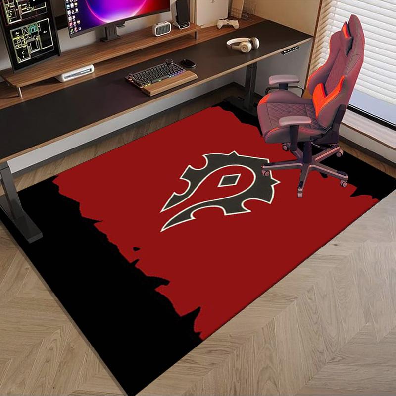 Warcraft Game Carpet, Chair Rug,Rug for Office Bedroom Living Rooms, Doormat Decor Fan Gift Christmas Gift
