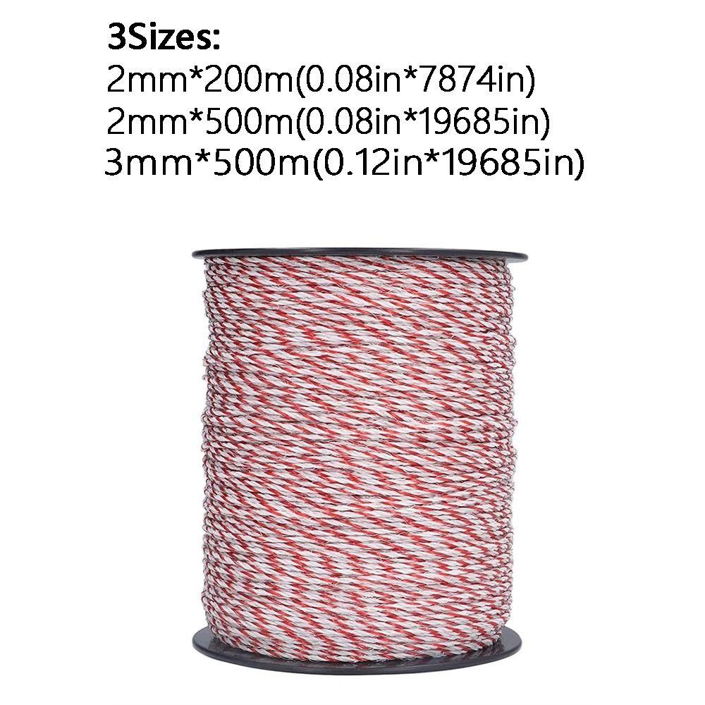 Lower Resistance Electric Fence Rope Fence Steel Poly Rope  for Horses, Cattle ,Sheep