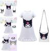 Children's Kurumi Dress European And American Style White Color Polyester Milk Silk Fabric