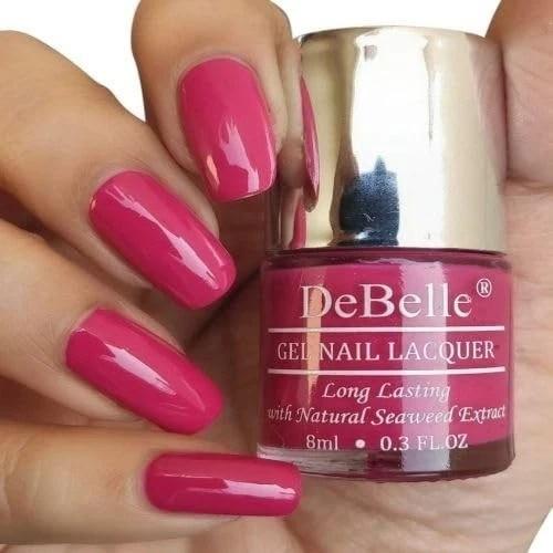 Debelle Gel Nail Polish Tulip Sheen (Dark Pink Nail Paint) - 8Ml