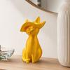3D Printed Cat Figurine Minimalist Modern Elegant Cat Sculpture Small Collectible Animal Statue