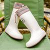 New fashion high tube thick-soled rain boots women's outer wear bundle non-slip water shoes warm rain shoes waterproof glue shoes fashion
