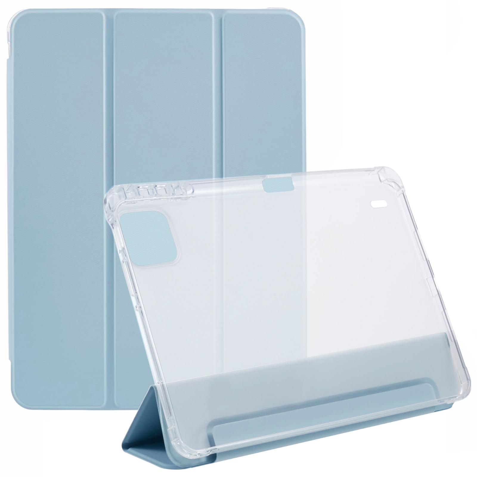 

Для Xiaomi Pad 7 Pro/Pad 7 Чехол со слотом для стилуса Тройная подставка Кожа PU+ТПУ Чехол для планшета Автоматическое включение/выключение Baby Blue