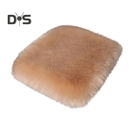 

Утолщенная плюшевая подушка для автомобильного сиденья, удобный чехол для автомобильного сиденья, теплые нескользящие чехлы для передних и задних сидений, плюшевые чехлы для автомобильных сидений хаки