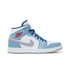 Air 1 Mid SE 'French Blue' (Unisex) Französisch Blau / Weiß / Hellstahlgrau / Feuerrot Vintage Basketballschuhe DN3706 401