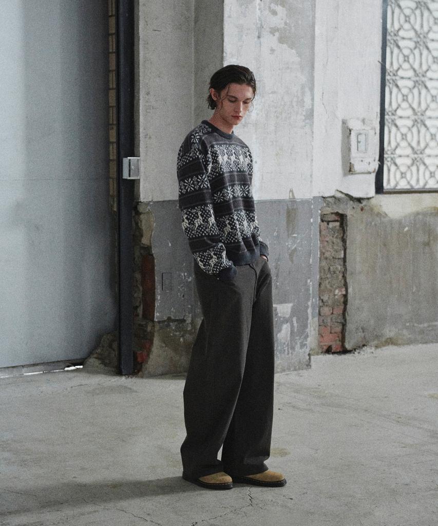 GLW Classic Nordic Knit Charcoal