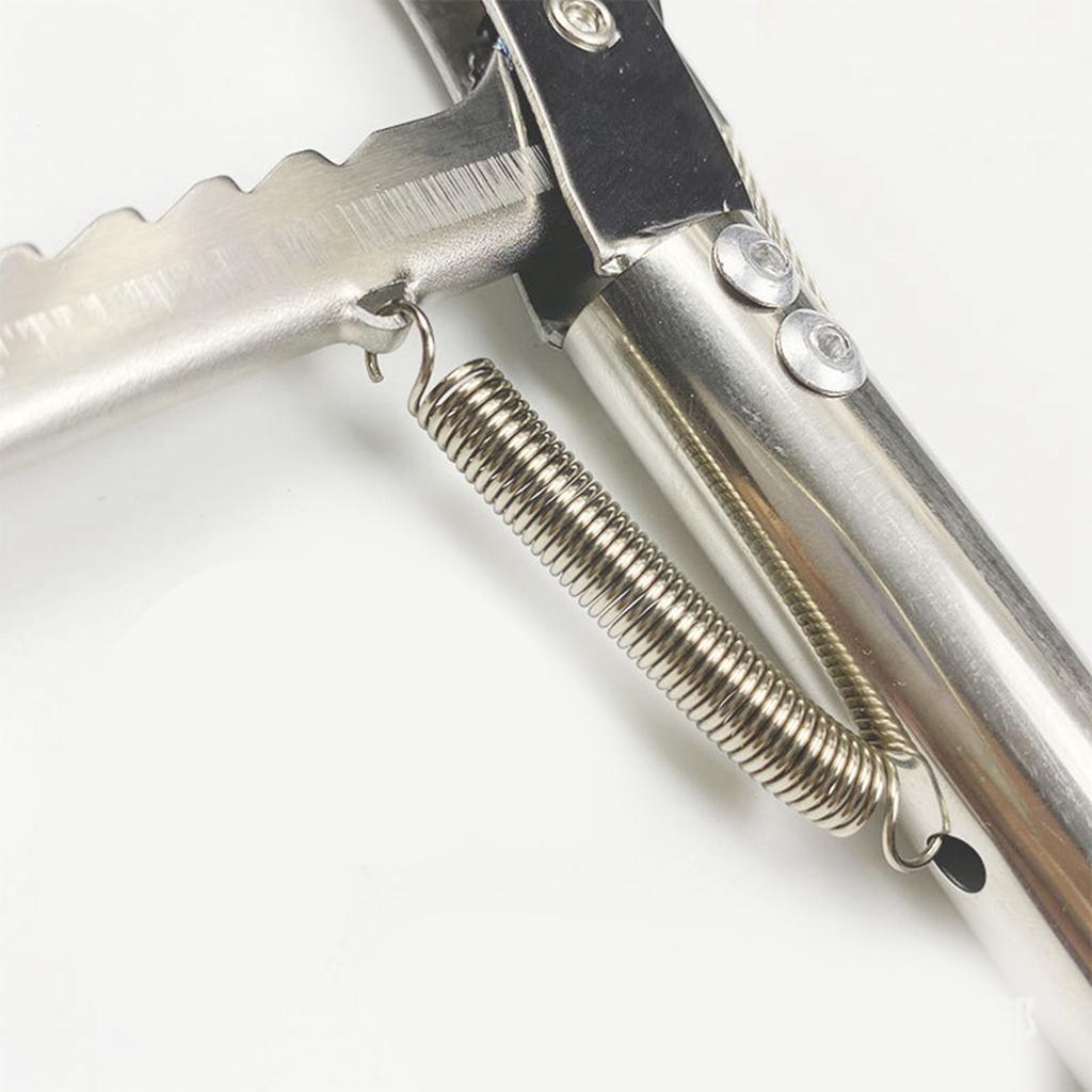Stainless Steel Snake Grabber Thickened Elongated Collapsible Snake Tongs with Lock for Snakes Eels