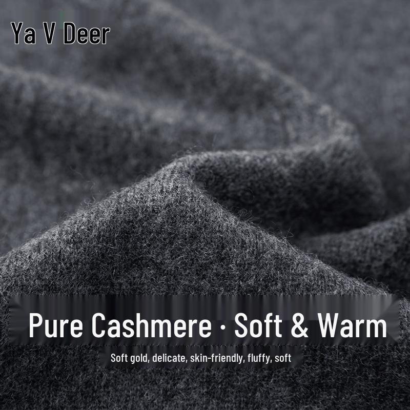 Yalu Men's Pure Cashmere V-Neck Cardigan