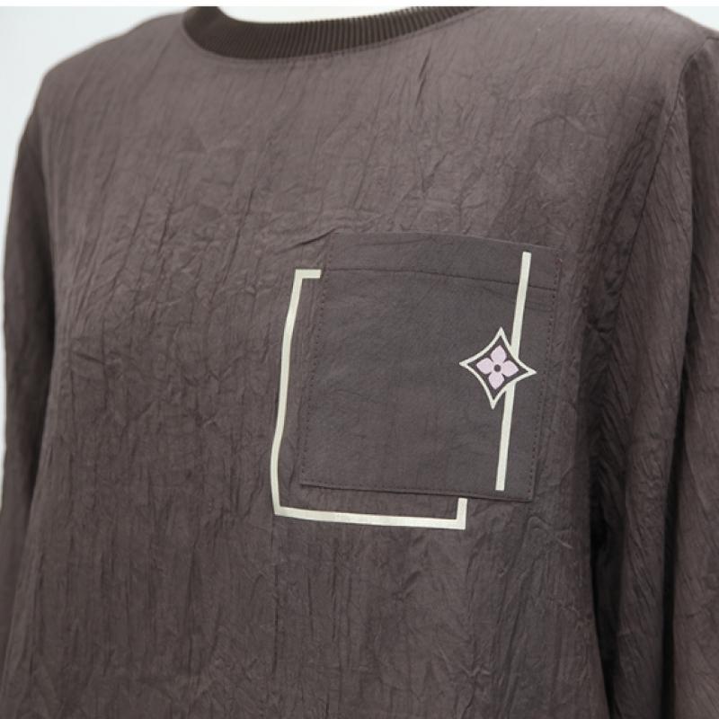 Shiz Madam Louis Gold Pocket Tencel Blouse T57358