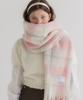 Laenilaeni Fairy Cotton Check Muffler [Fairy Ribbon] - Fairy Cotton Check Muffler (M003Fr)