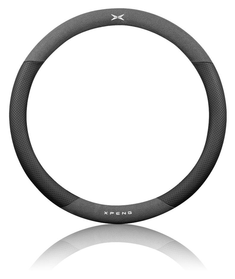 Genuine Leather & Suede Steering Wheel Cover for New Xiaopeng Car: P7, P5, G3, G9 - All-Season Protection