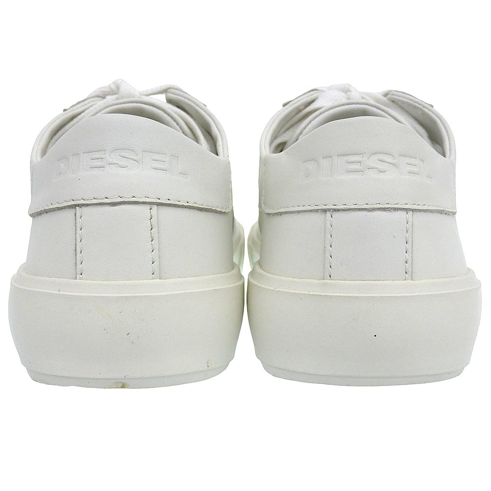 DIESEL S-MYDORI LC Leather Low-Top Sneakers, Men's, White, 10" shoes 7.5(US) whiteUsed