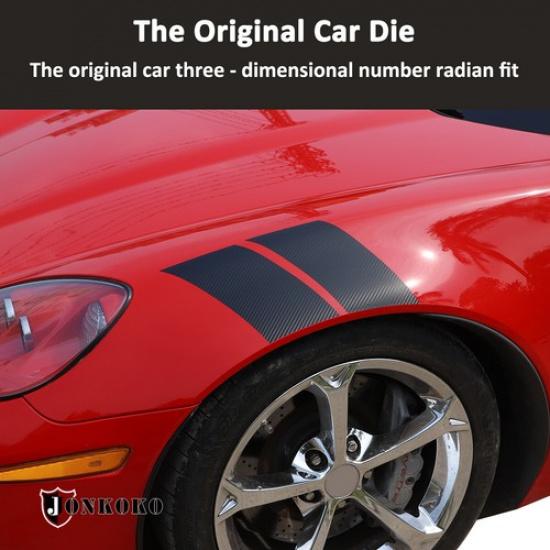 Black Hood Vinyl Graphic Decal sticker For Corvette C6 2005-2013