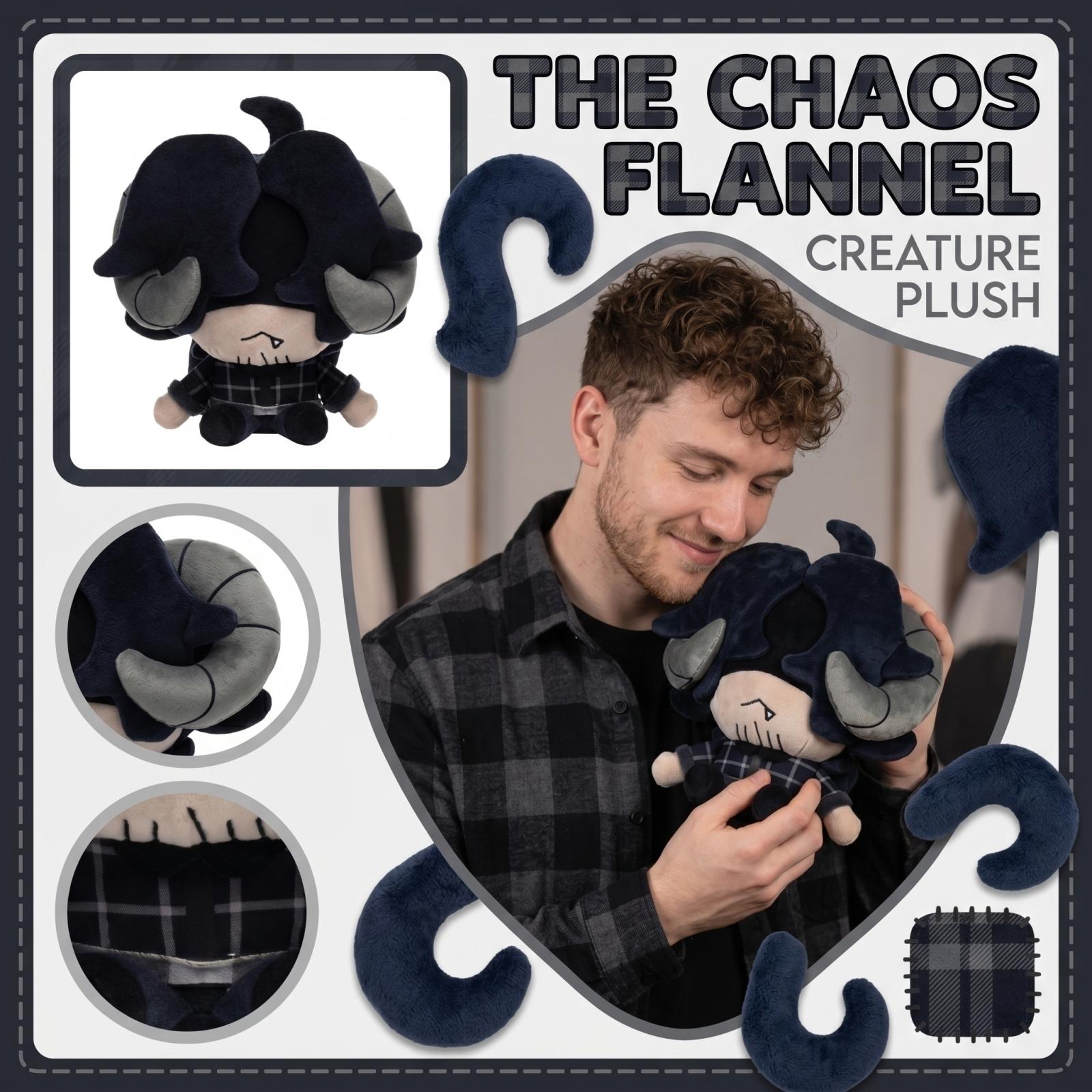 

Plush Stuffed Doll Soft Toy with Horned Headgear and Checked Outfit Sitting Design for Collectors and Display One Size