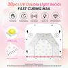 DianaBeauty UV Nail Lamp Rechargeable Cordless Manicure Lamp with 5 Timers 30 LEDs UV Cabin for Nail Nail Art Tools Nail Dryer