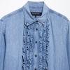 2025 Summer European & American Style Women's Versatile Denim Shirt