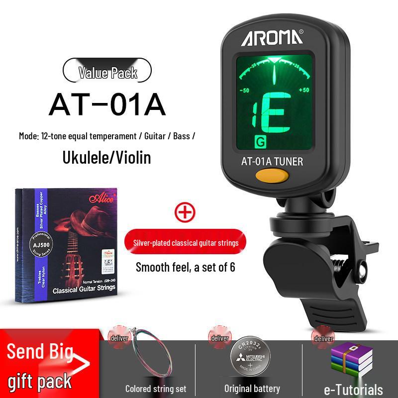 Anoma Univerzální elektronická ladička pro kytaru, ukulele a housle